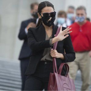 Telfar Large Oxblood Shopping Bag